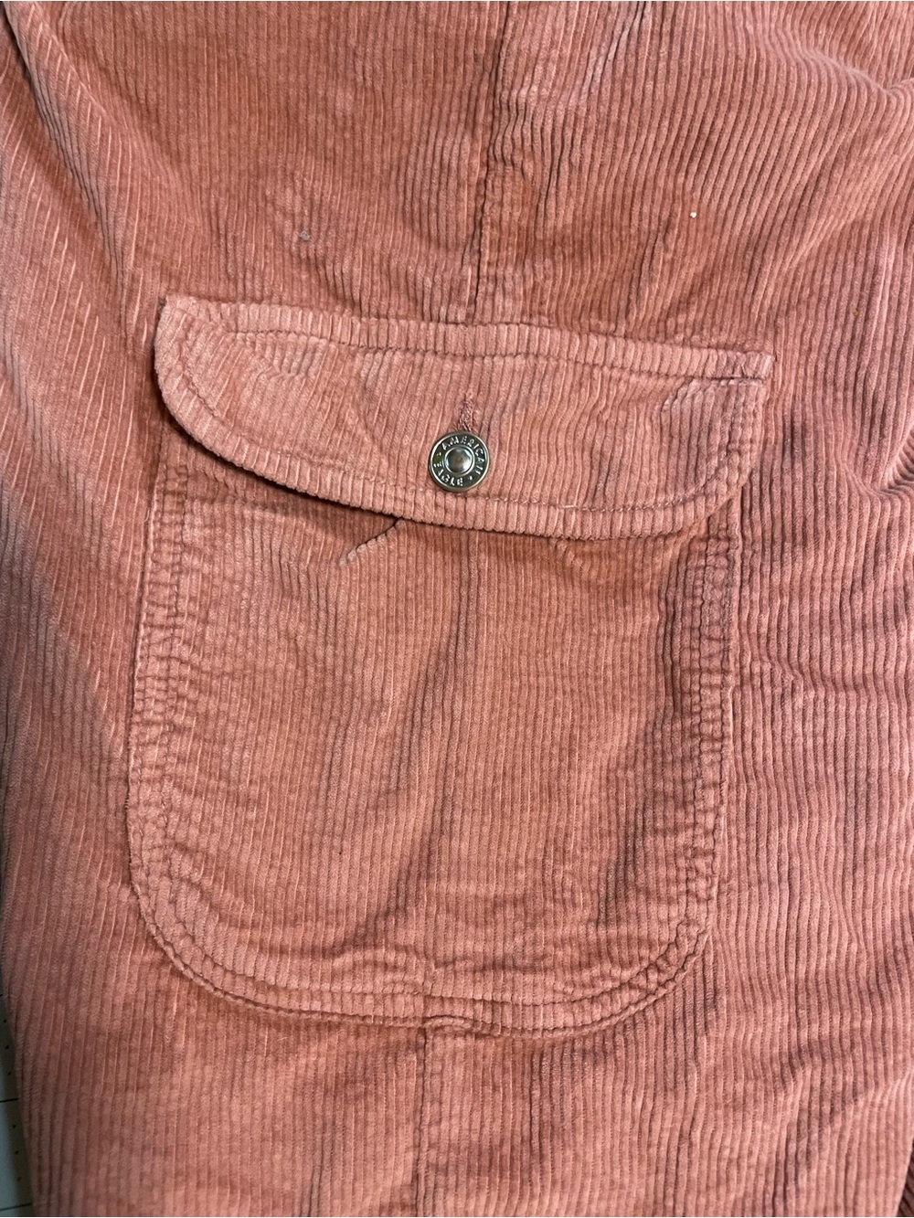 American Eagle Outfitters Corduroy Super High-Rise Baggy Wide Leg - Picture 7 of 8